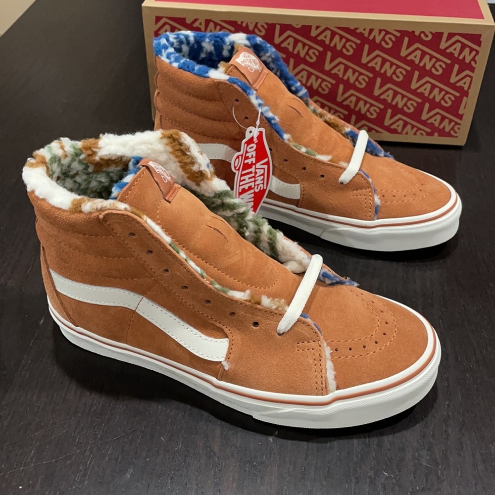 Vans Sk8-Hi Suede Sherpa Sunburn